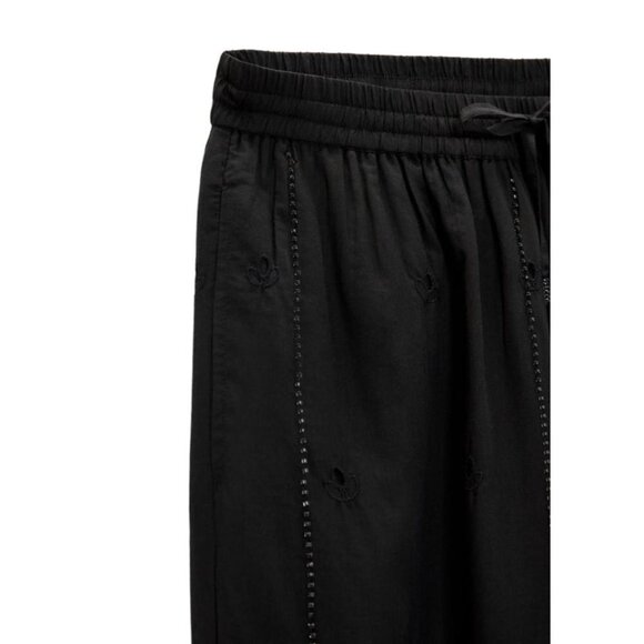 ZARA PANTS WITH OPENWORK EMBROIDERY BLACK SIZE | 5107/052 - Picture 4 of 4